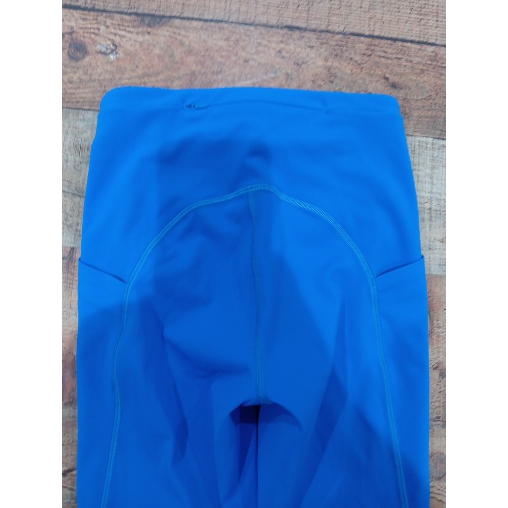 Women's Lululemon Bright Blue Leggings Sz 2 Side Pockets 2651 - Picture 8 of 9
